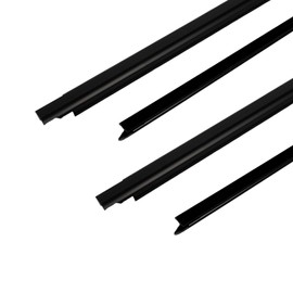 OCPTY 4PCS Car Outer Door Window Molding Trim Weatherstrip Window Seal Compatible with 2009-2021 For Dodge For Ram, Replace 55112376AH 55112377AH 55372138AH 55372139AH