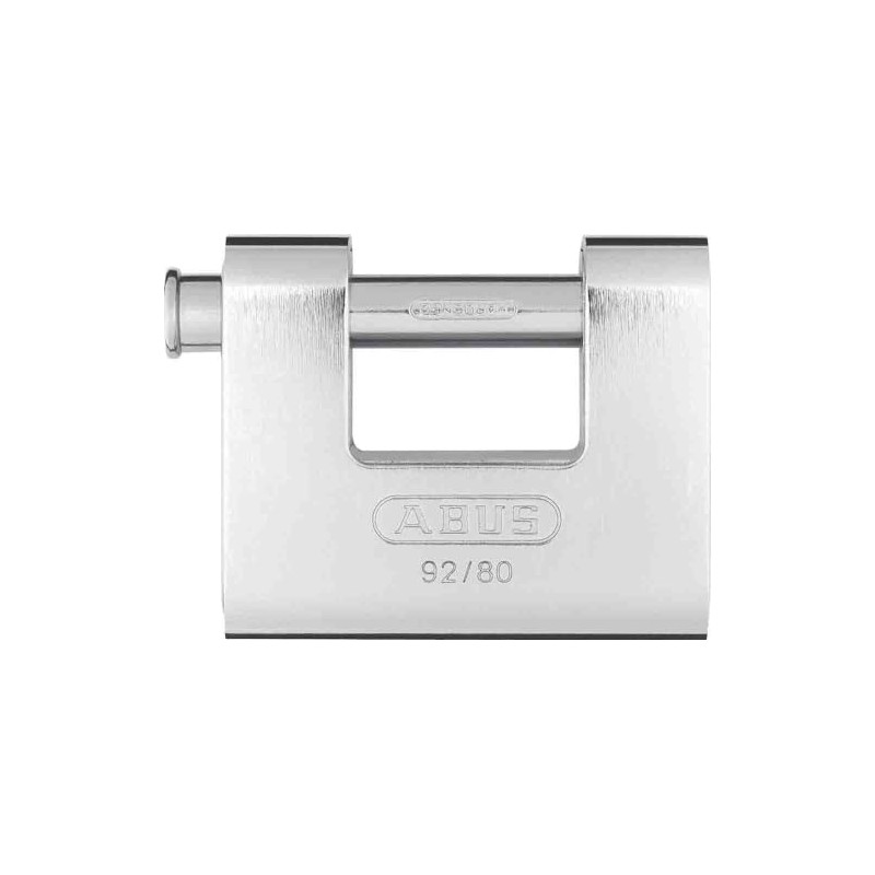 ABUS Monobloc Vorhängeschloss 92/80 gl.-8521 - gleichschließend - Messing-Schloss mit