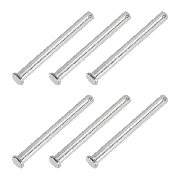 PATIKIL 10 x 120 Mm Single Hole Clevis Pins, 6