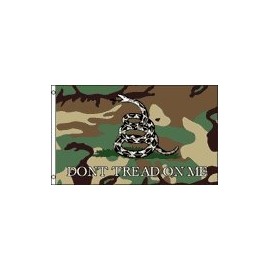 Don't Tread on Me (Camo) Flag 3x5ft