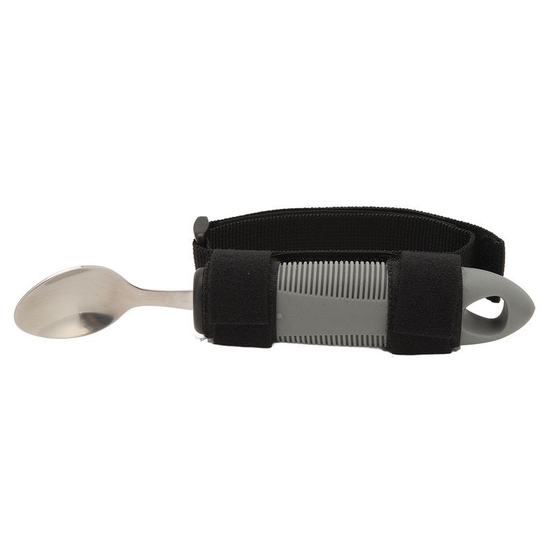 Eating Aids Spoon Stainless Steel Antislip Easy to Grip Adaptive