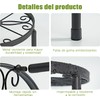 Base para Macetas de Metal 5 Piezas, Soporte para Plantas