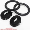 Valor Fitness GRA-2 ABS Plastic Gymnastic Rings with Adjustable Straps