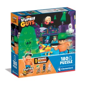 Clementoni 180 Pieces Children's Puzzle Figures Video Game Gaming, Made in Italy, 29324, Stumble Guys 7 Years