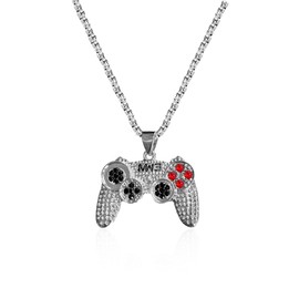 Just Follow - Collar punk hip hop para consola de juegos para mejores amigos, Metal, Sin piedra preciosa