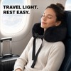 Stuffable Travel Pillowcase U-Shaped Neck Pillow with Adjustable Strap, Washable