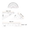 HARFINGTON 8piece Math Ruler Set 15cm Soft Straight Ruler Protractor