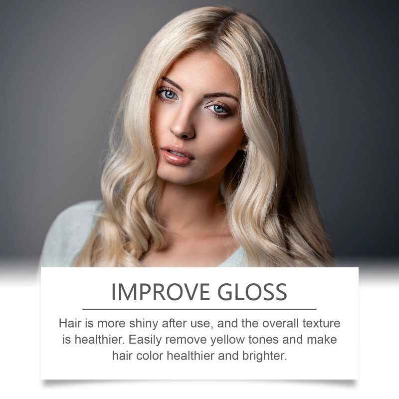 Purple Color Conditioner 100G Neutralizes Yellow Tones Eliminates Yellowing Color