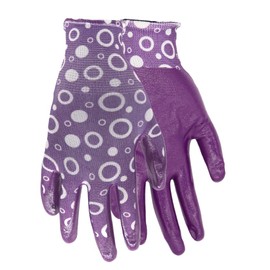 Red Steer A208 Flowertouch Lawn & Garden Women's Gloves, Purple & Pink, Lightweight & Durable, Sizes S-L, Sold by Pair (Pink, Medium)