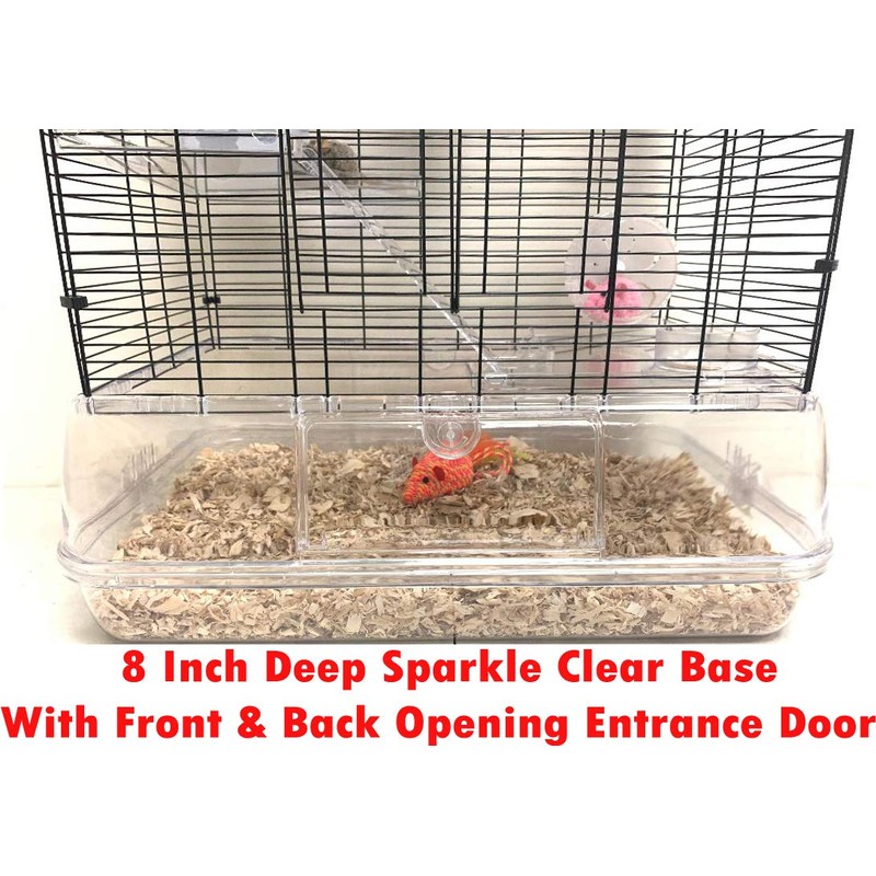 Large 3-Story Acrylic Clear Hamster Palace Cage Habitat Home for
