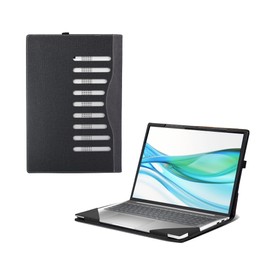 Laptop Cover for HP ProBook 460G11 16" Notebook HP probook 465 16 inch G11 All Inclusive Drop Case PU Leather Inside Pocket Cover (Dark Gray)