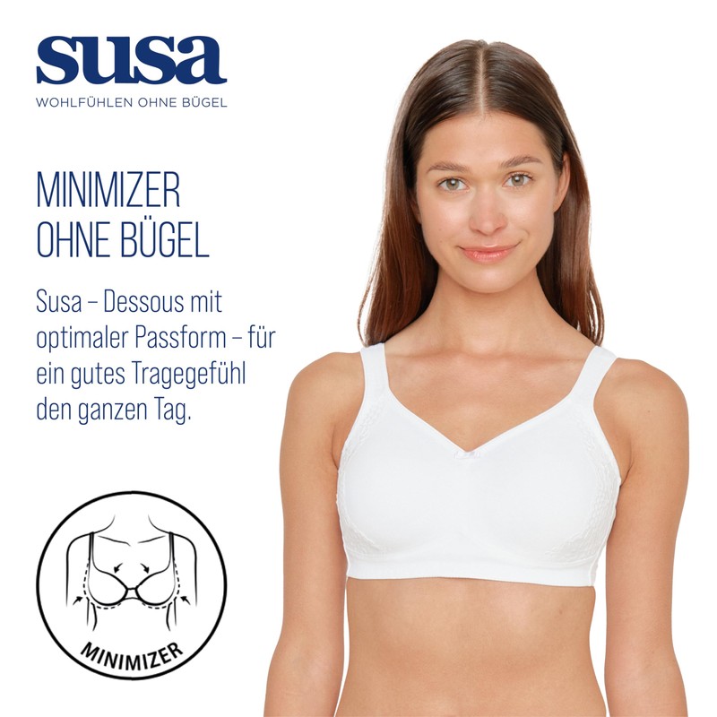 Susa London Women's Minimiser Underwired Bra, Moulded (Susa Minimizer Bh