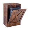 Zvyteay 13 Gallons Tilt Out Trash Can Cabinet, Wooden Free