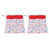 2pcs Cloth Diaper Wet Dry Bags Waterproof Reusable Wet Bags