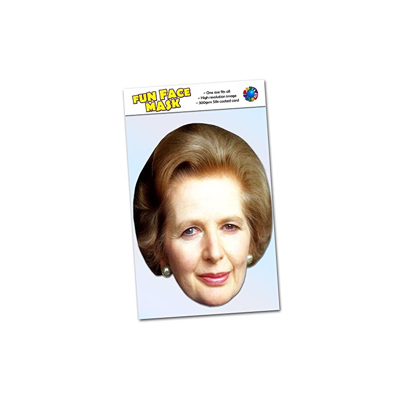Party People 1 x Margaret Thatcher - Celebrity Face Mask