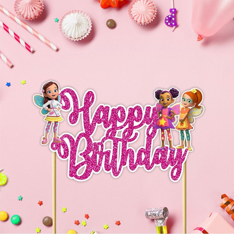 Seyal® Buttrbean Cafe Decoración para tarta de feliz cumpleaños