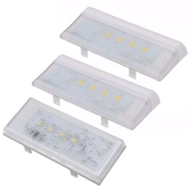 New Upgraded Refrigerator LED Light Set - Compatible with Whirlpool, Kenmore, Maytag, and KitchenAid Refrigerators - Includes 1 Pc W10515058 & 2 Pcs W10515057 - Replaces WPW10515057, WPW10515058