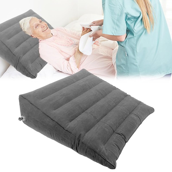 Mediss Almohada ortopédica inflable para cama – Reposapiés de viaje para dormir para pacientes con reflujo ácido y personas mayores con discapacidad en cama
