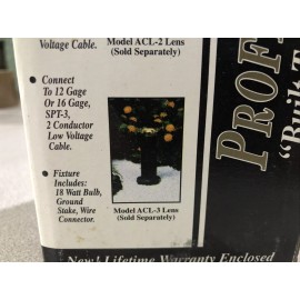 Twilight Low Voltage Green Aluminum Pathlight (ABCG-1) Acrylic Top (ACL-3) Light