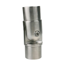 Sellon24® Stainless Steel V2A Joint Fitting 42.4 Articulated Elbow Pipe Elbow Stainless Steel Joint Connector Round Tube Stainless Steel Pipe Connector Plug Fitting Adjustable 0-90 Degrees Adjustable