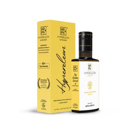 HYPERELEON ULTRA GOLD | Premium, Organic, Supremely Rich in Polyphenols, Greek Extra Virgin Olive Oil 100% Pure & Natural | Bio & Unfiltered - 120 Top Global Awards | 260ml (Pack of 1)