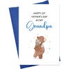 JUESMOS Lovely Bear Happy First Father’s Day for Grandpa Funny