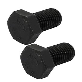 New Lon0167 2pcs M16x30mm Thread 12.9 Grade External Hex Head Left Hand Screw Bolt Black(2 stücke M16x30mm Gewinde 12,9 Grad Außensechskant Linkshand Schraubenbolzen Schwarz