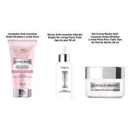 L'Oréal Glycolic Bright rutina anti-manchas: gel, sérum y crema día-noche