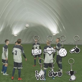 Volleyball Dad Gifts for Men Birthday Gifts for Volleyball Lovers Gifts for Girls Boys Volleyball Team Gifts for Players Gifts Keychains Sports Party Favor Keychains Gifts for Volleyball Coach