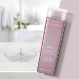 Tec Italy - Massimo Shampoo 300ml para Cabello Sobreprocesado, Repara y Fortalece, con Ingredientes Antioxidantes, Aporta Fibras y Protege contra los Rayos UV