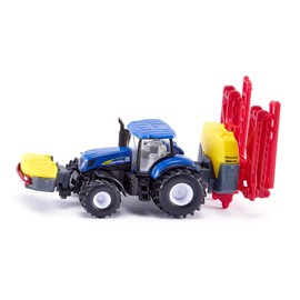 siku 1799, New Holland Tractor with Kverneland Crop Sprayer, 1:87, Metal/Plastic, Blue, Folding boom