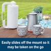 Camco Paper Towel Holder | Features Adjustable Side Knob &