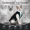 Black Cat Tuxedo Suit, Formal Wedding Birthday Outfit, M