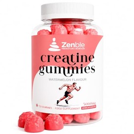 Creatine Gummies 5000mg | Creatine Monohydrate Gummies | 120 Sugar Free Vegan Creatine Gummies | Watermelon Flavour, 30 Day Supply, Pre Workout & Post Workout Gummies for Men & Women