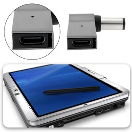 Briny River 1Pc 100W PD Angled Laptop Charger 90 Degree Converter Female Type C to DC 7.4mm x 5.0mm Large Needle Plug Compatible with Dell Latitude E6430 E6410 E5440 E6440 E5530