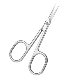 JEXOWIQ Nail Scissors Cuticle Scissors - 1 Piece Cuticle Scissors Nail Scissors Cuticle Nippers Made of Stainless Steel, Fingernail Scissors with Curved Tip, Nail Scissors for Foot and Fingernails