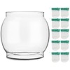 LVACODV 10-Pack Lantern Mantles & Glass Globe Replacement, Compatible with