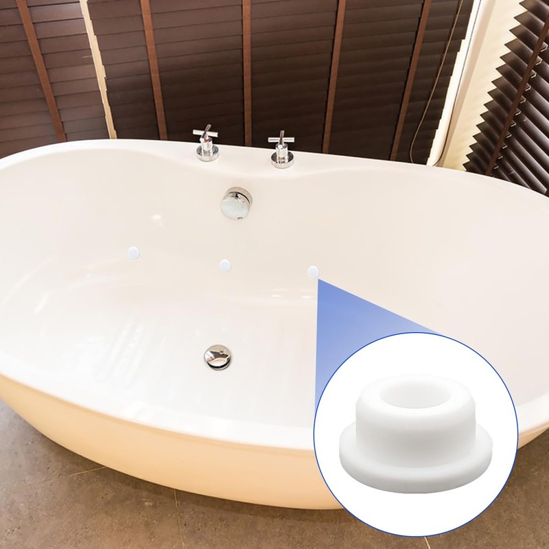 24 PCS Bathtub Jet Covers, 6 Sizes Silicone Hole Plug,