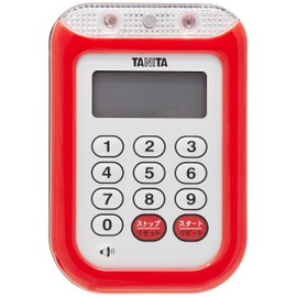 EBMタニタ(TANITA)防水大音量 タイマー レッド TD-377