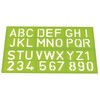 Westcott E-10600 00 Schriftschablone, Buchstaben und Zahlen, 40 mm 3