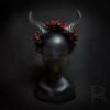 Horns Cosplay Headband Black Red FS3074R