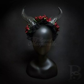 Horns Cosplay Headband Black Red FS3074R