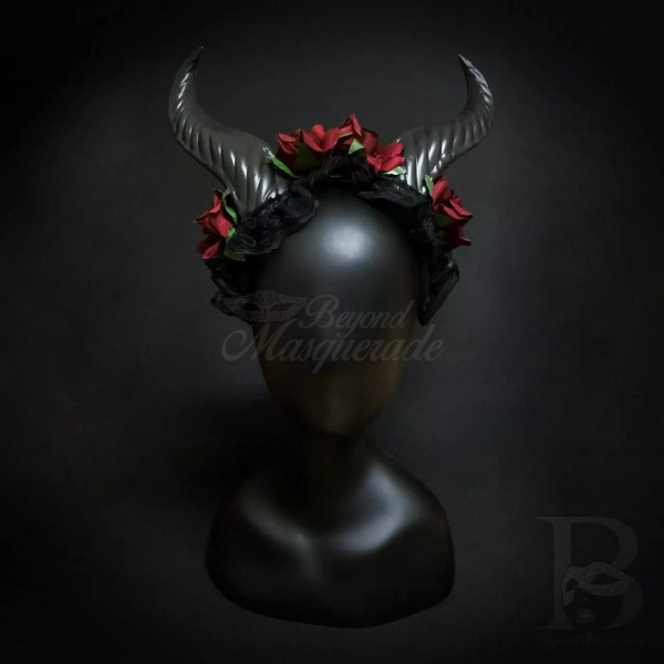 Horns Cosplay Headband Black Red FS3074R