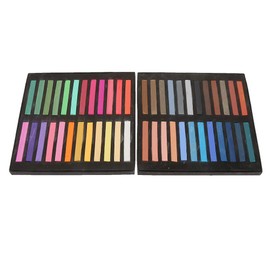 Juego de Tizas de Colores, Crayones Fluorescentes Desechables Varilla para Teñir el Cabello Juego de Tizas para Pintar Crayones para Pizarras Letreros Ventanas Pizarra Espejos de (48 colores)