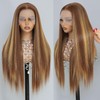 Barbique Highlight Lace Front Wig, 13x6 Honey Blonde Synthetic Pre-Plucked