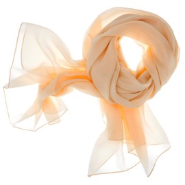Dolce Abbraccio by RiemTEX ® Women's Lady Sunshine Silk Scarf Shawls with High Silk Rich Pashmina Stole Shawl Scarf Women's Silk Scarf Elegant Scarves (Lady Sunshine Seidentuch) - cappuccino, size: 180 x 90 cm