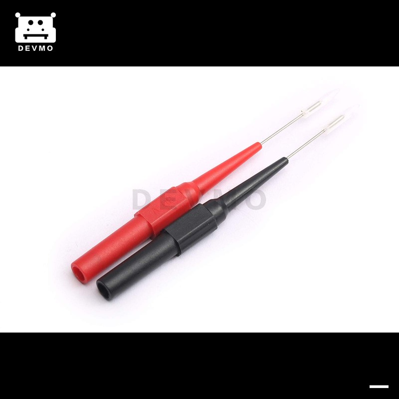 DEVMO 2Pairs Multimeter Test Lead Extention Back Probes Sharp Needle