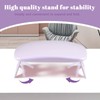 Huakaile Arm Rest for Nails Tech Purple, Foldable Manicure Hand