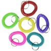 Rhode Island Novelty 2.5 Inch Coil Bracelet Keychains Assorted Colors