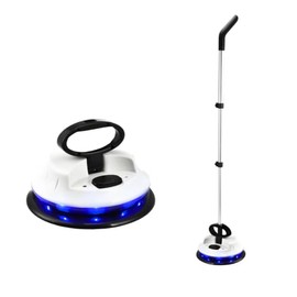 Electric Spin Mop, Duster, and Polisher, LED Lights, Ewbank Nifftee Floor and Surface Cleaner, 37 in., 150RPM, 2 lb., White